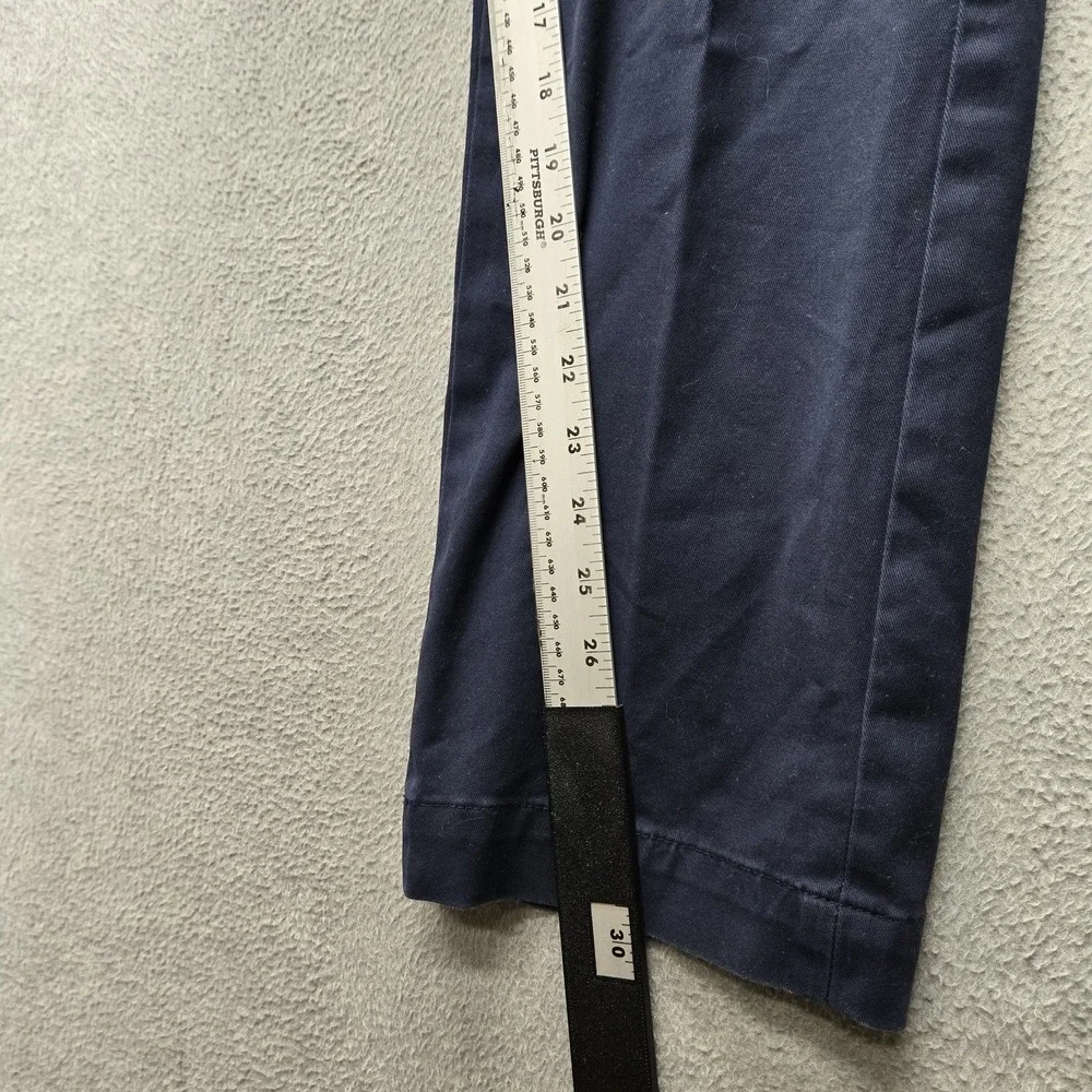 Banana Republic Men Pants 34X32 Navy Chino Twill Aiden Button 30